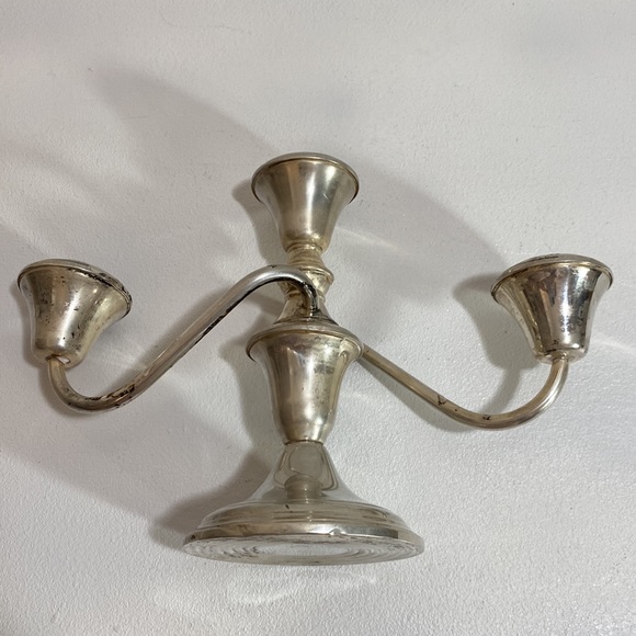 Frank M Whiting Sterling Silver 3 Arm Candelabra Vintage #280 Weighted - Picture 6 of 12